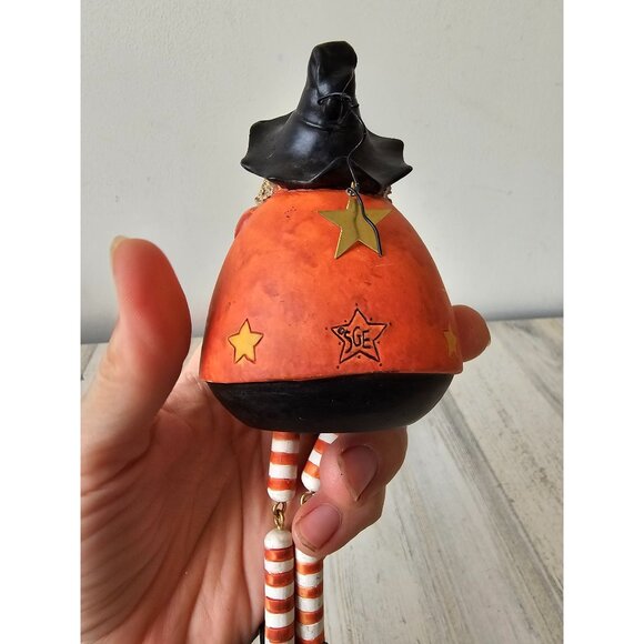 Sandi gore evans witch shelf sitter say cheese pumpkin pails Midwest Cannon fall - Picture 4 of 7